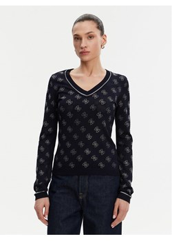 Guess Sweter W5GR07 Z3D60 Granatowy Regular Fit ze sklepu MODIVO w kategorii Swetry damskie - zdjęcie 183678890