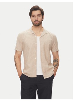 Lindbergh Koszula 30-203319 Beżowy Relaxed Fit ze sklepu MODIVO w kategorii Koszule męskie - zdjęcie 183678952