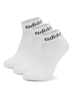 adidas Zestaw 3 par niskich skarpet unisex 3-Pack HT3457 Biały ze sklepu MODIVO w kategorii Skarpetki damskie - zdjęcie 183679021