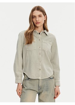 ONLY Koszula jeansowa Silla 15338783 Zielony Slim Fit ze sklepu MODIVO w kategorii Koszule damskie - zdjęcie 183679033