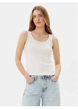 Pieces Top Fia 17155482 Biały Slim Fit ze sklepu MODIVO w kategorii Bluzki damskie - zdjęcie 183679034