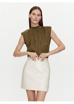 Morgan Bluzka 241-OFLIP Khaki Regular Fit ze sklepu MODIVO w kategorii Bluzki damskie - zdjęcie 183679063