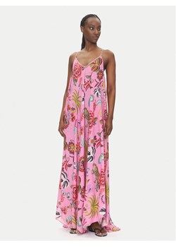 LOLA CASADEMUNT Sukienka letnia LS2516030 Różowy Relaxed Fit ze sklepu MODIVO w kategorii Sukienki - zdjęcie 183679152