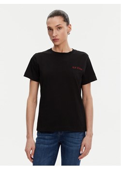 Guess T-Shirt W5RI04 I3Z14 Czarny Regular Fit ze sklepu MODIVO w kategorii Bluzki damskie - zdjęcie 183679191