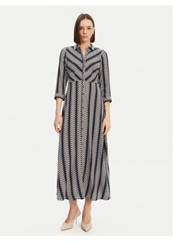 YAS Sukienka koszulowa Savanna 26022663 Granatowy Loose Fit ze sklepu MODIVO w kategorii Sukienki - zdjęcie 183679222