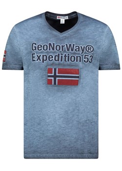 Geographical Norway Koszulka &quot;Jimdo&quot; w kolorze niebieskim ze sklepu Limango Polska w kategorii T-shirty męskie - zdjęcie 183682383
