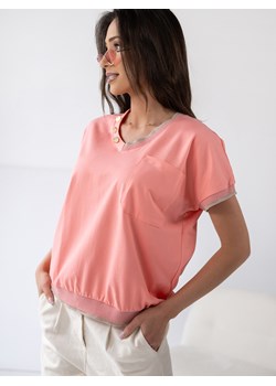 bluzka irvella koralowa one size ze sklepu UBRA w kategorii Bluzki damskie - zdjęcie 183682633