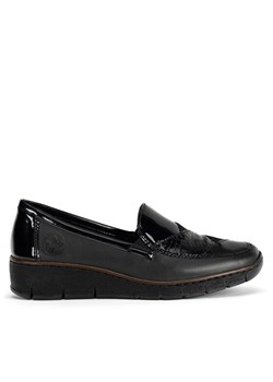 Półbuty Rieker 53785-00 Czarny ze sklepu eobuwie.pl w kategorii Półbuty damskie - zdjęcie 183683230