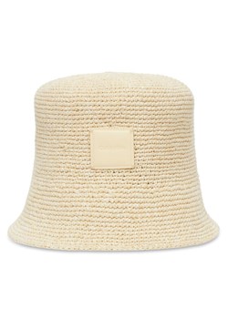 Kapelusz Calvin Klein Crochet Bucket LV04K5064G Beżowy ze sklepu eobuwie.pl w kategorii Kapelusze damskie - zdjęcie 183683233