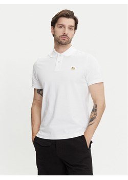 Moose Knuckles Polo Everett M34MT712G Biały Regular Fit ze sklepu MODIVO w kategorii T-shirty męskie - zdjęcie 183683793