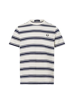 Fred Perry Koszulka męska Mężczyźni Bawełna écru w paski ze sklepu vangraaf w kategorii T-shirty męskie - zdjęcie 183684552