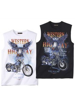 Zestaw 2 koszulek bez rękawów Eagle Biker ze sklepu Atlas For Men w kategorii T-shirty męskie - zdjęcie 183684722
