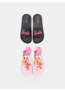 Sinsay - Klapki 2 pack Barbie - czarny ze sklepu Sinsay w kategorii Klapki dziecięce - zdjęcie 183685710