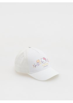 Reserved - Czapka z daszkiem Hello Kitty - złamana biel ze sklepu Reserved w kategorii Czapki dziecięce - zdjęcie 183686433