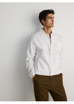 Reserved - Koszula comfort z domieszką lnu - biały ze sklepu Reserved w kategorii Koszule męskie - zdjęcie 183686474