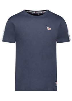 Geographical Norway Koszulka &quot;Javender&quot; w kolorze granatowym ze sklepu Limango Polska w kategorii T-shirty męskie - zdjęcie 183686984
