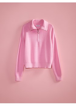 Reserved - Sweter z wiskozą - pastelowy róż ze sklepu Reserved w kategorii Swetry damskie - zdjęcie 183687331