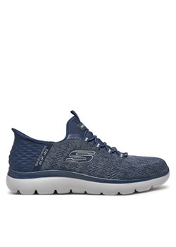 Sneakersy Skechers Key Pace 232469 NVY Granatowy ze sklepu eobuwie.pl w kategorii Buty sportowe męskie - zdjęcie 183687552