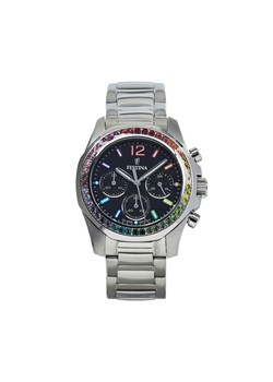 Zegarek Festina Boyfriend Chronograph 20606/3 Srebrny ze sklepu eobuwie.pl w kategorii Zegarki - zdjęcie 183687641