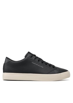 Sneakersy Tommy Hilfiger Th Hi Vulc Core Low Lth FM0FM04687 Czarny ze sklepu eobuwie.pl w kategorii Buty sportowe męskie - zdjęcie 183687734