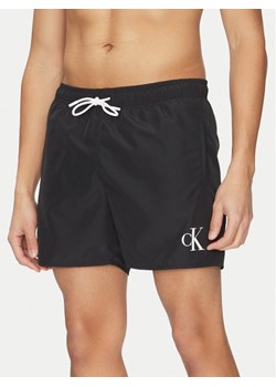 Calvin Klein Swimwear Szorty kąpielowe KM0KM01101 Czarny Regular Fit ze sklepu MODIVO w kategorii Kąpielówki - zdjęcie 183689014