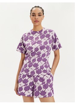 Puma T-Shirt Ess+ Blossom 679493 Fioletowy Relaxed Fit ze sklepu MODIVO w kategorii Bluzki damskie - zdjęcie 183689034