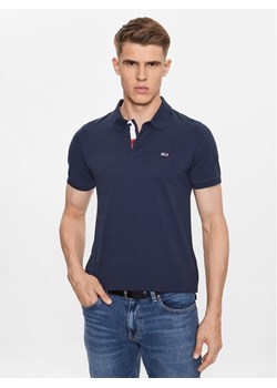 Tommy Jeans Polo DM0DM15370 Granatowy Slim Fit ze sklepu MODIVO w kategorii T-shirty męskie - zdjęcie 183689272