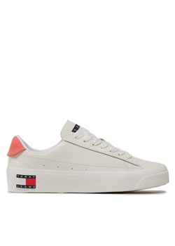 Tommy Jeans Sneakersy Tjw Leather Vulc. Flatform EN0EN02203 Écru ze sklepu MODIVO w kategorii Trampki damskie - zdjęcie 183689331
