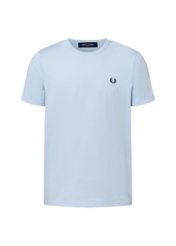 Fred Perry T-shirt męski Mężczyźni Bawełna jasnoniebieski jednolity ze sklepu vangraaf w kategorii T-shirty męskie - zdjęcie 183691531