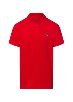 Lacoste Męska koszulka polo Mężczyźni czerwony jednolity ze sklepu vangraaf w kategorii T-shirty męskie - zdjęcie 183691543