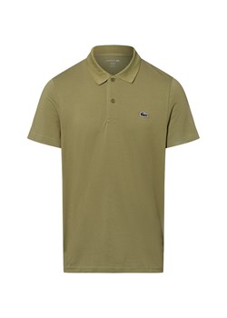 Lacoste Męska koszulka polo Mężczyźni oliwkowy jednolity ze sklepu vangraaf w kategorii T-shirty męskie - zdjęcie 183691544