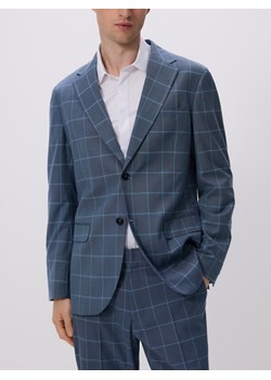 Reserved - Marynarka slim fit w kratę - granatowy ze sklepu Reserved w kategorii Marynarki męskie - zdjęcie 183691882