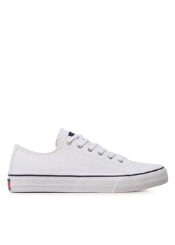Tommy Jeans Tenisówki Skate Canvas Ess EM0EM01175 Biały ze sklepu MODIVO w kategorii Trampki męskie - zdjęcie 183692333