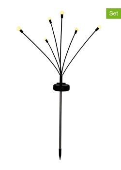 Garden Hero Solarne wtyczki ogrodowe LED (2 szt.) w kolorze czarnym - dł. 67 cm ze sklepu Limango Polska w kategorii Dekoracje i akcesoria ogrodowe - zdjęcie 183693542