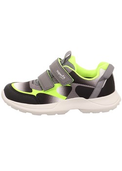 superfit Skórzane sneakersy &quot;Rush&quot; w kolorze czarno-żółto-szarym ze sklepu Limango Polska w kategorii Buty sportowe dziecięce - zdjęcie 183693942
