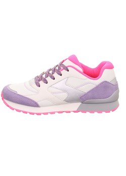 superfit Skórzane sneakersy &quot;Dash&quot; w kolorze różowo-biało-fioletowym ze sklepu Limango Polska w kategorii Buty sportowe dziecięce - zdjęcie 183694412