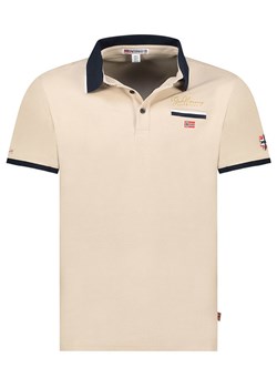 Geographical Norway Koszulka polo "Kara" w kolorze beżowym - id: 17162250 - marki Geographical Norway - 183694613 Geographical Norway Koszulka polo "Kara" w kolorze beżowym ze sklepu Limango Polska w kategorii T-shirty męskie - zdjęcie 183694613