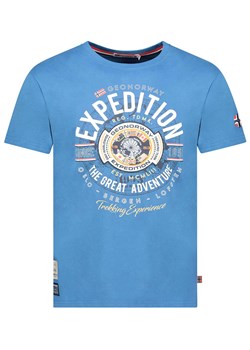 Geographical Norway Koszulka &quot;Jaldemar&quot; w kolorze niebieskim ze sklepu Limango Polska w kategorii T-shirty męskie - zdjęcie 183694633