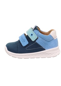 superfit Skórzane botki &quot;Breeze&quot; w kolorze błękitno-granatowo-białym ze sklepu Limango Polska w kategorii Buty zimowe dziecięce - zdjęcie 183695264