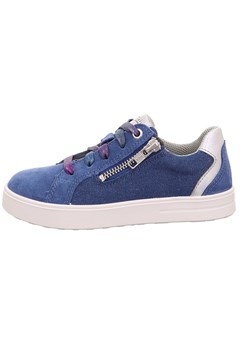 superfit Skórzane sneakersy &quot;Stella&quot; w kolorze niebieskim ze sklepu Limango Polska w kategorii Trampki dziecięce - zdjęcie 183695320