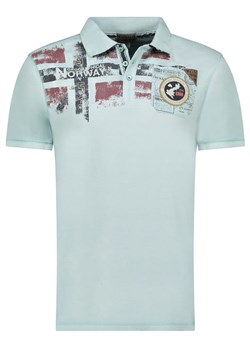 Geographical Norway Koszulka polo &quot;Kimac&quot; w kolorze błękitnym ze sklepu Limango Polska w kategorii T-shirty męskie - zdjęcie 183695644