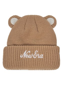 Czapka New Era Teddy Bear Ears Cuff Knit Beanie 60580794 Brązowy ze sklepu eobuwie.pl w kategorii Czapki dziecięce - zdjęcie 183695772