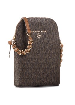 Torebka MICHAEL Michael Kors Jet Set Charm 32T0GT9C1B Brązowy ze sklepu eobuwie.pl w kategorii Listonoszki - zdjęcie 183695814