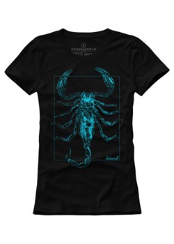 T-shirt damski UNDERWORLD Scorpion niebieski ze sklepu morillo w kategorii Bluzki damskie - zdjęcie 183696263