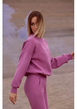 Bluza szeroka z haftem - lawendowa ze sklepu Cudmoda w kategorii Bluzy damskie - zdjęcie 183696531