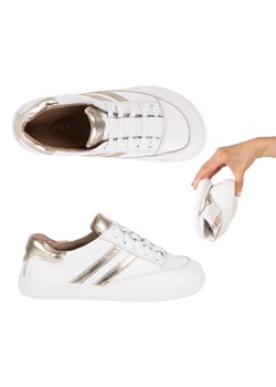 Sneakersy barefoot damskie Kaia Olivier – anatomiczne buty skórzane białe ze sklepu butyolivier w kategorii Buty sportowe damskie - zdjęcie 183696943