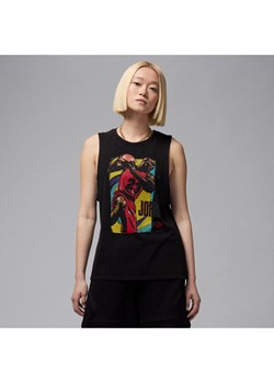 Damski T-shirt bez rękawów z grafiką Jordan - Czerń ze sklepu Nike poland w kategorii Bluzki damskie - zdjęcie 183699012