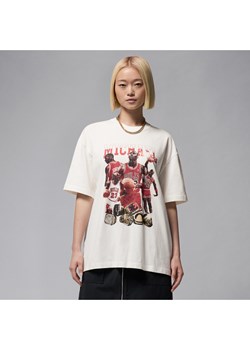 Damski T-shirt o kroju oversize z krótkim rękawem i grafiką Jordan - Biel ze sklepu Nike poland w kategorii Bluzki damskie - zdjęcie 183699021