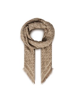 Chusta Calvin Klein Aop Monogram Jacquard LV04F8054G Beżowy ze sklepu eobuwie.pl w kategorii Szaliki i chusty damskie - zdjęcie 183699250