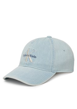 Czapka z daszkiem Calvin Klein Jeans Monologo LV04G5007G Niebieski ze sklepu eobuwie.pl w kategorii Czapki z daszkiem męskie - zdjęcie 183699260